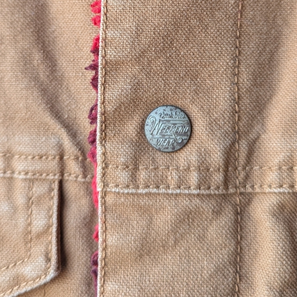 Chubbies The Piston Trucker Jacket Canvas Buffalo Check Sherpa Lined Medium - Picture 3 of 10